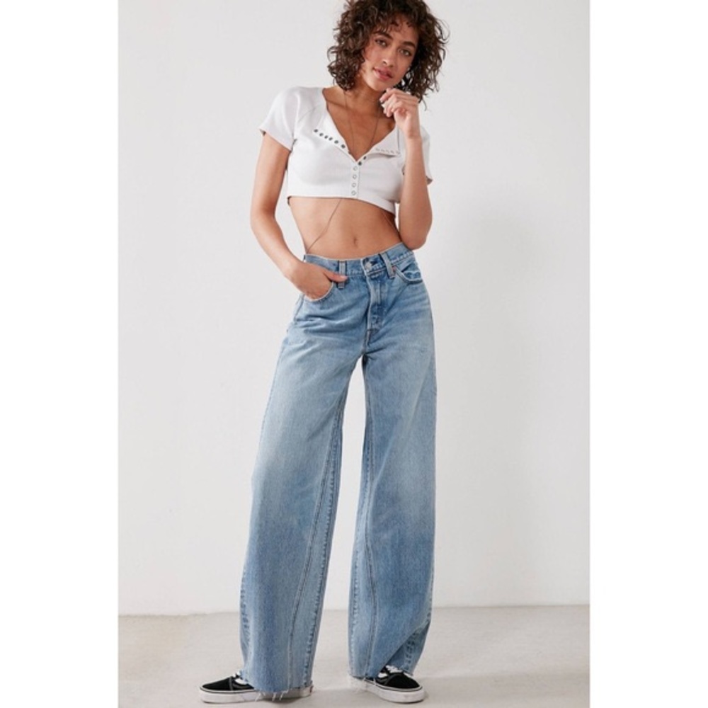 Levi’s altered wide leg jeans